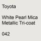 Preview: Toyota, White Pearl Mica Metallic Tricoat, 042.